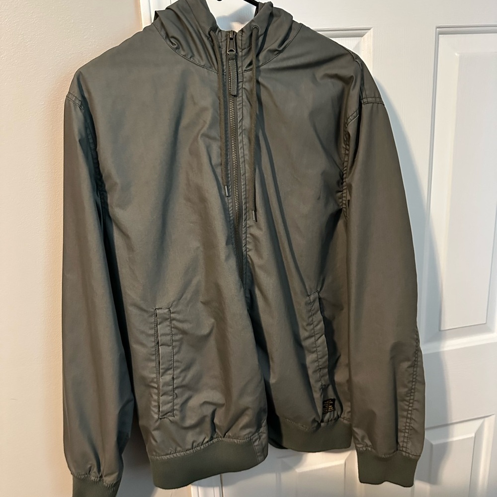 H&M Men's Khaki Windbreaker Jacket